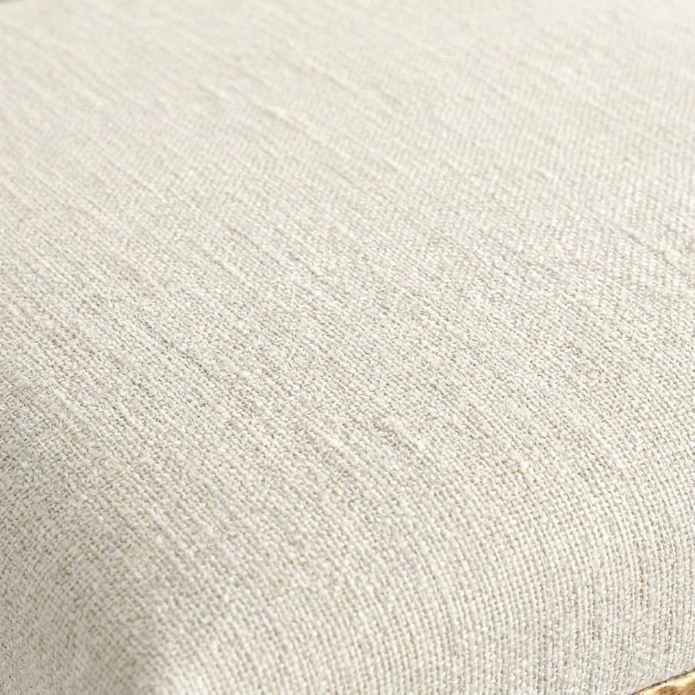 Chenille Fabric Counter Height Bar Stools, Tight Back, Set of 2, Cream