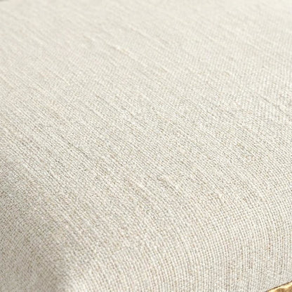 Chenille Fabric Counter Height Bar Stools, Tight Back, Set of 2, Cream