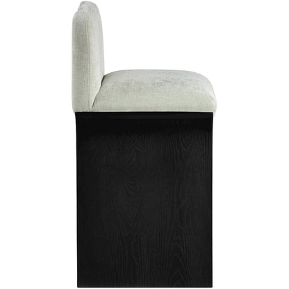 Shaw Mint Chenille Fabric Upholstered Counter Stool