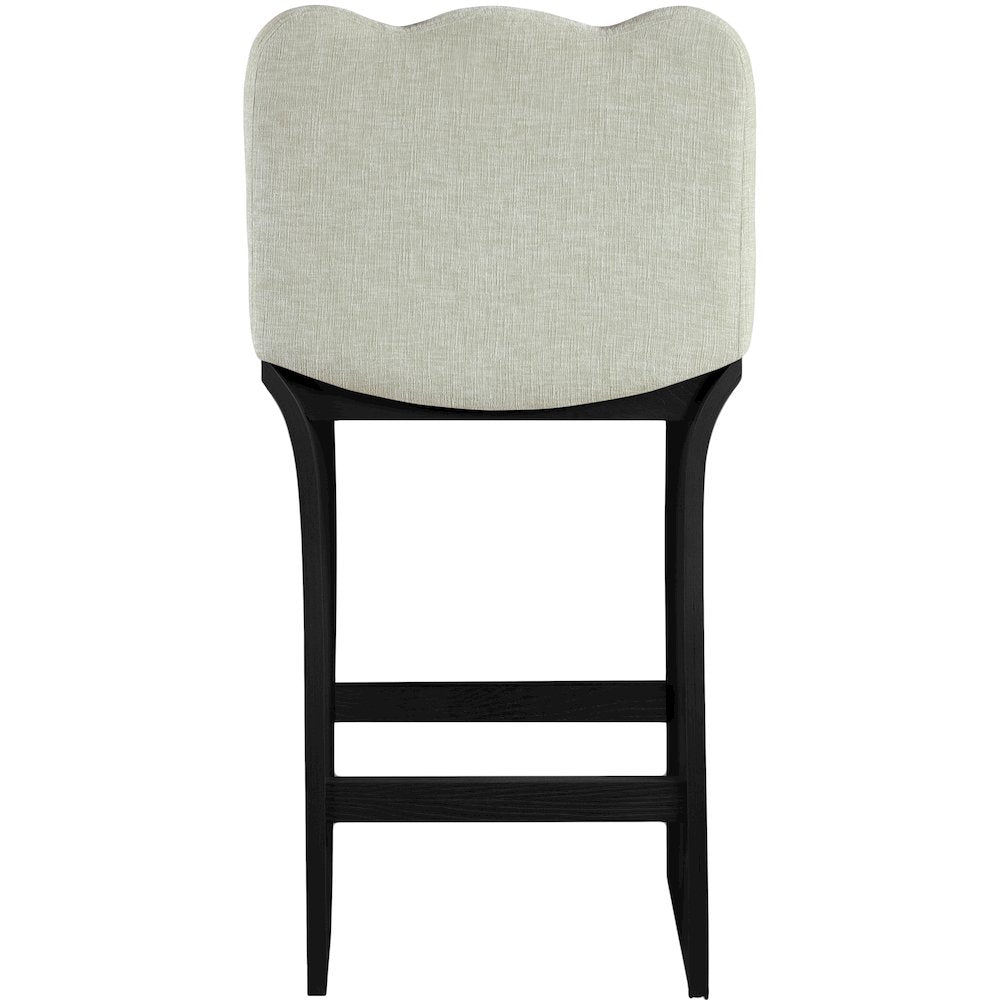 Shaw Mint Chenille Fabric Upholstered Counter Stool
