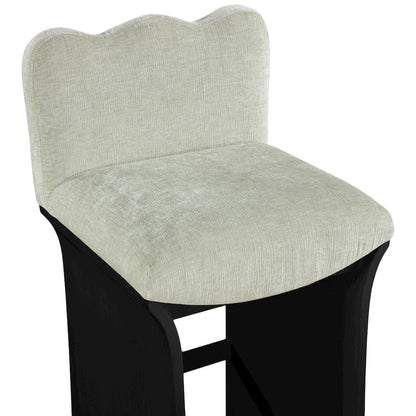 Shaw Mint Chenille Fabric Upholstered Counter Stool