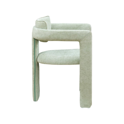 Brenda Mint Chenille Fabric Dining Chair, Set of 2