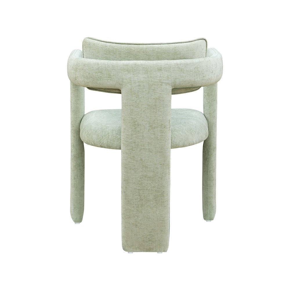 Brenda Mint Chenille Fabric Dining Chair, Set of 2