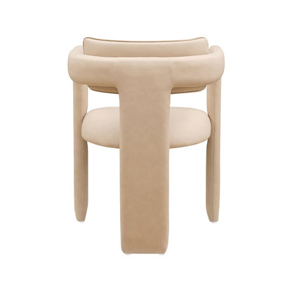Brenda Tan Vegan Leather Dining Chair, Set of 2