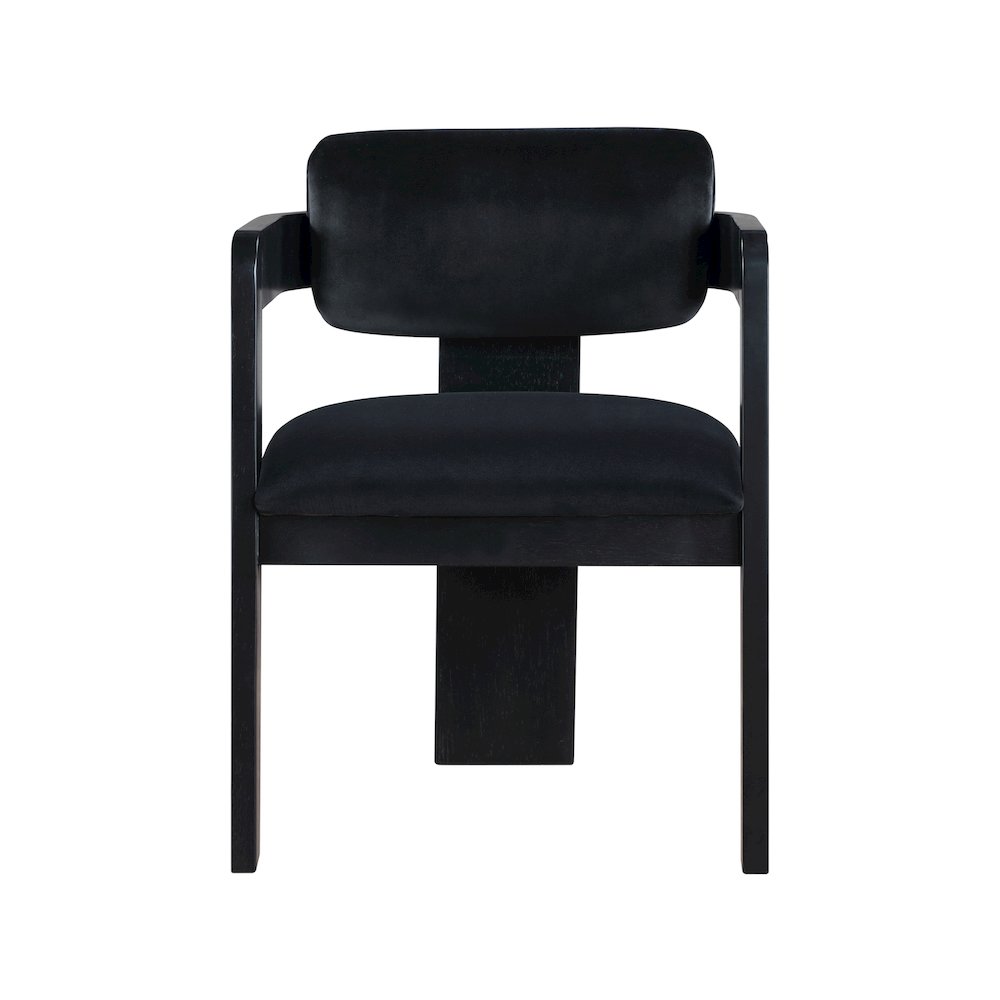 Sacha Black Velvet Dining Chair, Set of 2