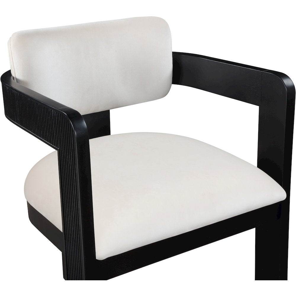 Sacha Cream Velvet Dining Chair, Set of 2