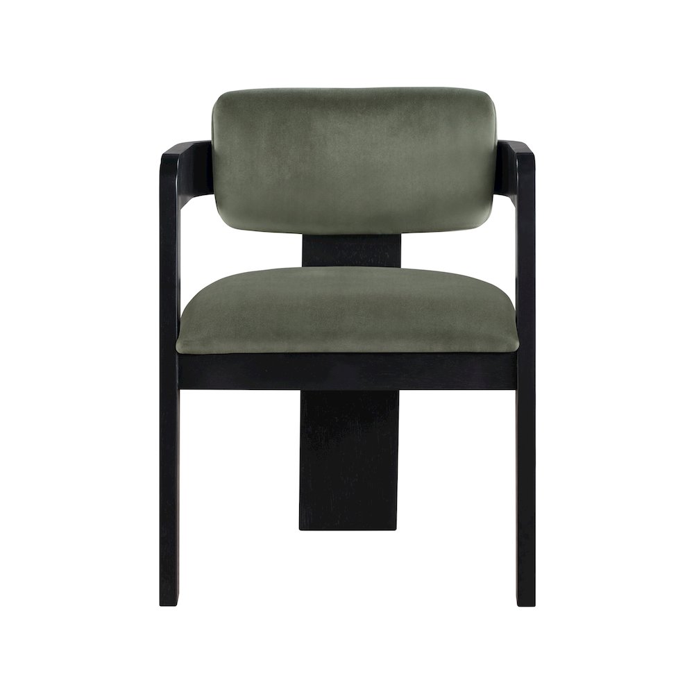 Sacha Green Velvet Dining Chair, Set of 2