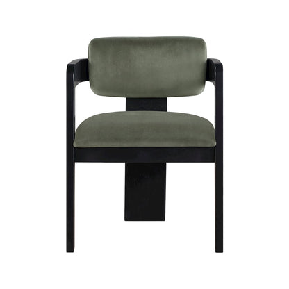 Sacha Green Velvet Dining Chair, Set of 2