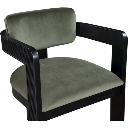 Sacha Green Velvet Dining Chair, Set of 2