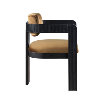 Sacha Saddle Velvet Dining Chair, Set of 2