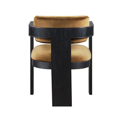 Sacha Saddle Velvet Dining Chair, Set of 2