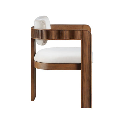 Sacha Cream Velvet Dining Chair, Set of 2