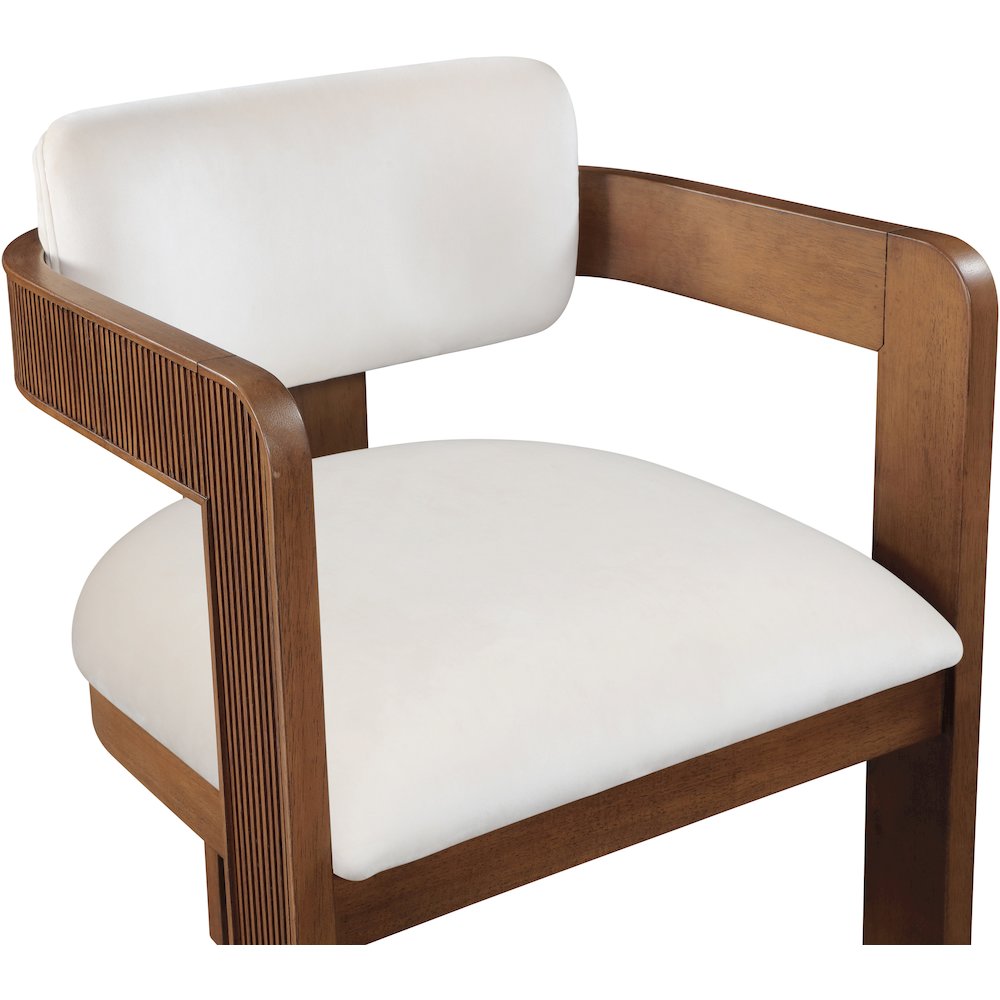 Sacha Cream Velvet Dining Chair, Set of 2