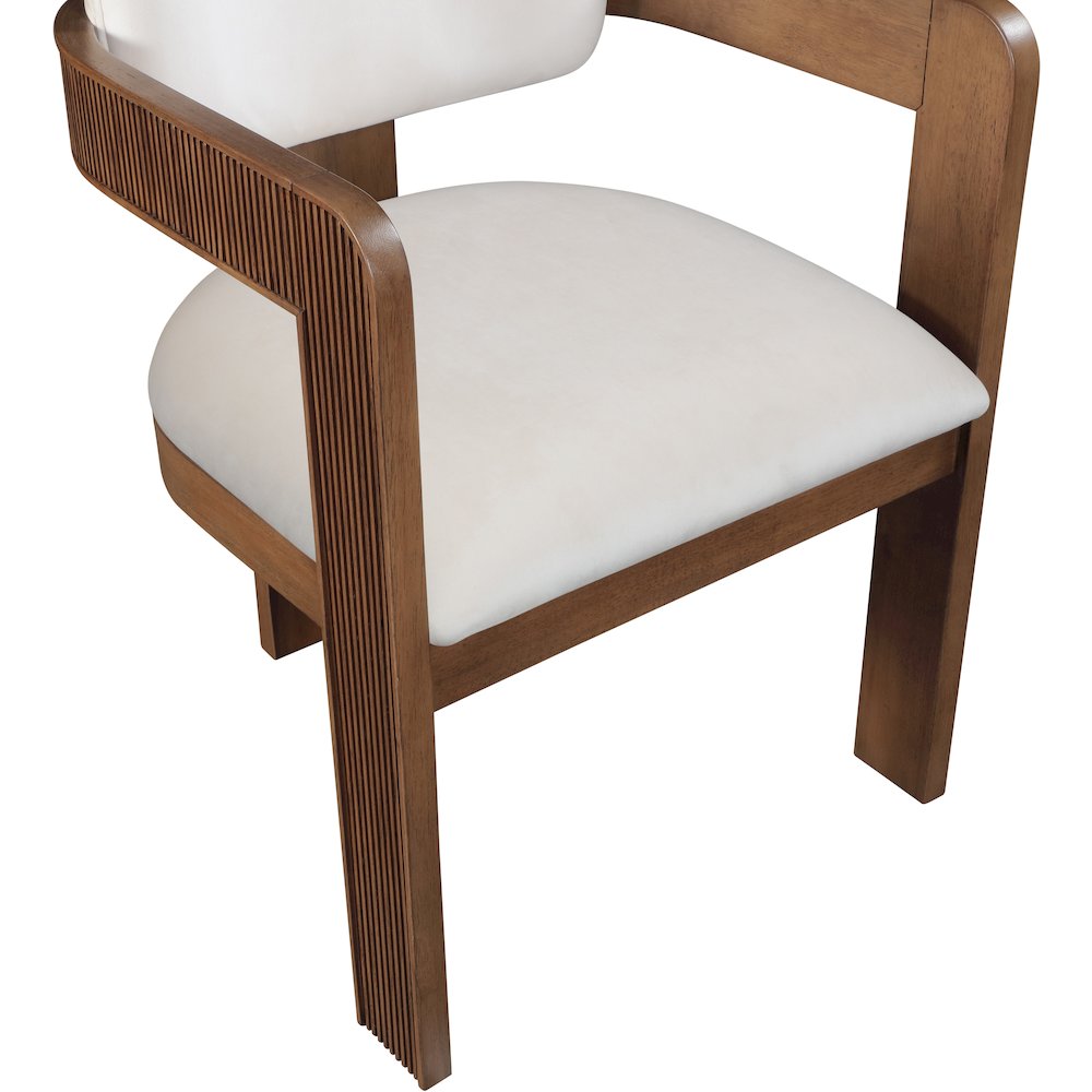 Sacha Cream Velvet Dining Chair, Set of 2