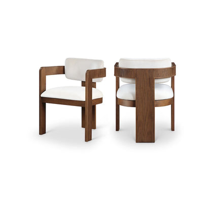 Sacha Cream Velvet Dining Chair, Set of 2