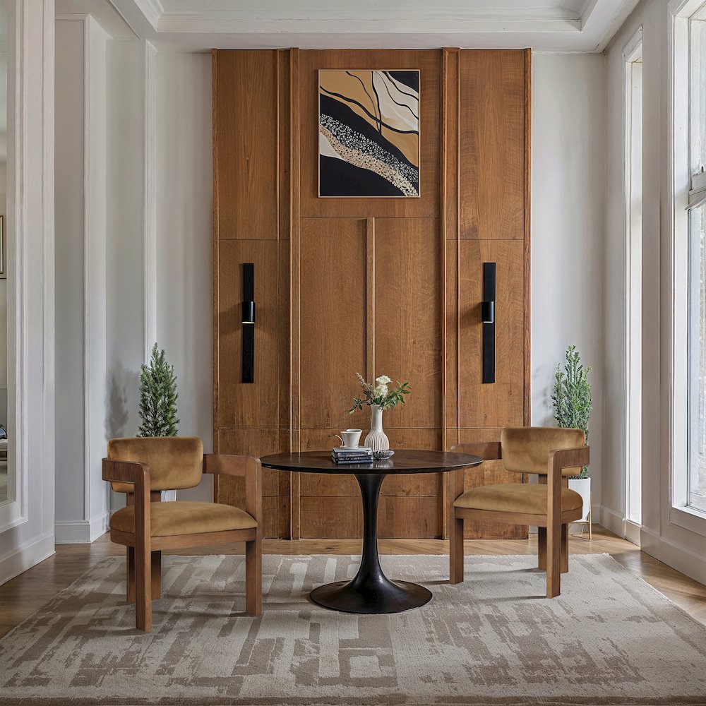 Sacha Saddle Velvet Dining Chair, Set of 2