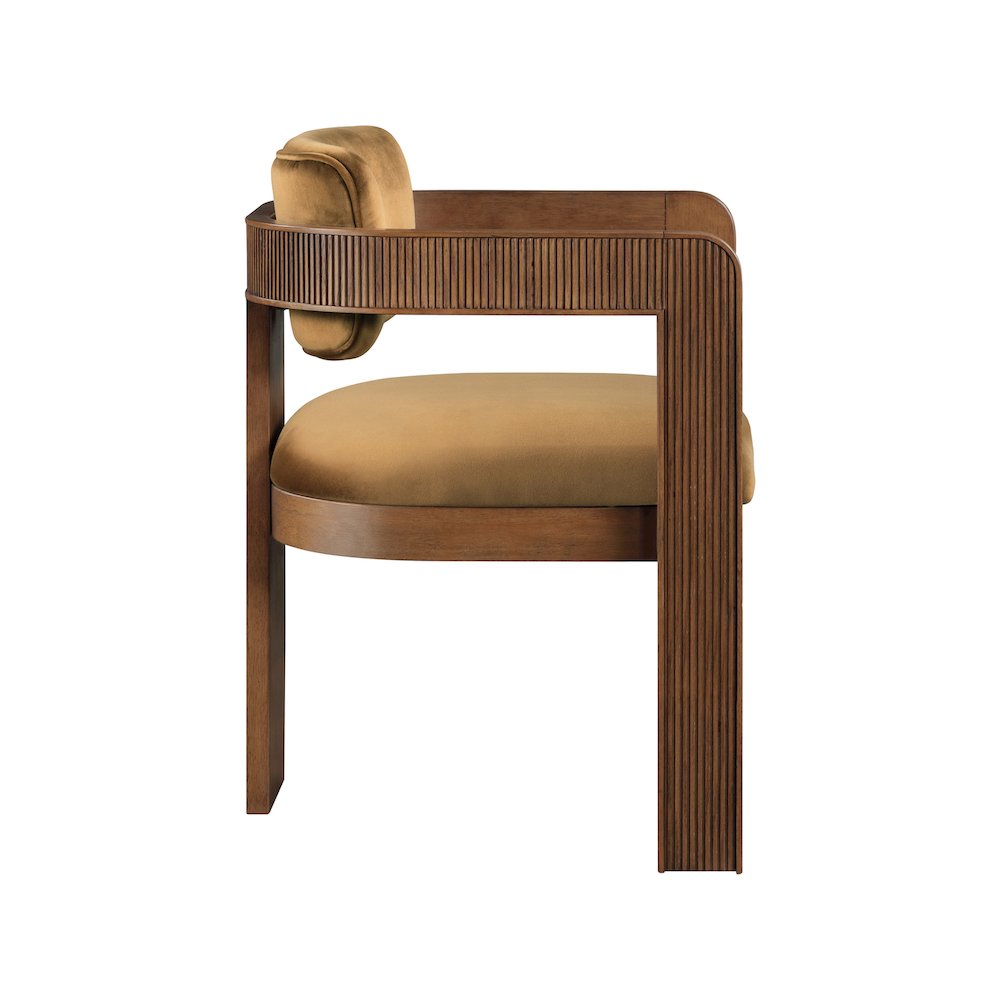 Sacha Saddle Velvet Dining Chair, Set of 2
