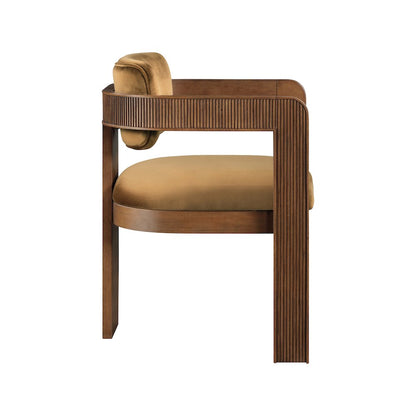 Sacha Saddle Velvet Dining Chair, Set of 2