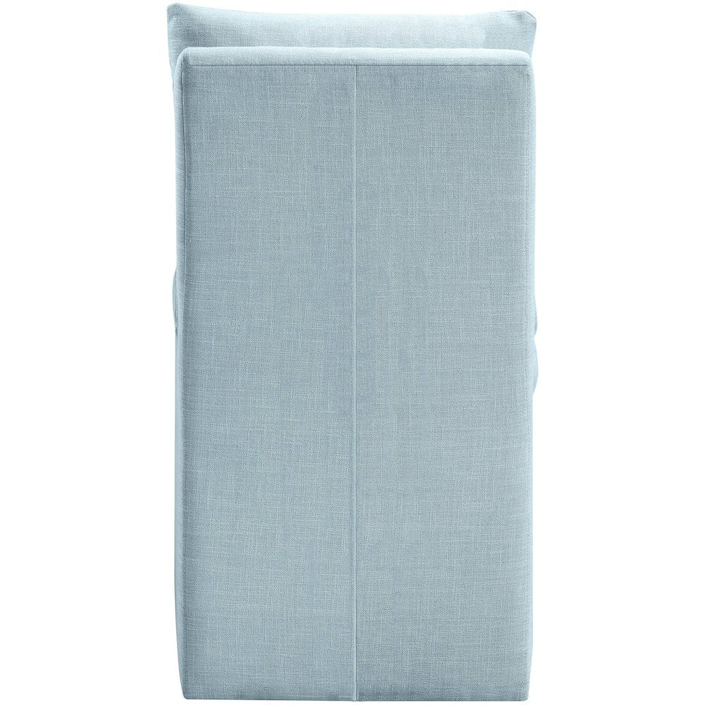 Nelori Light Blue Linen Textured Performance Fabric Dining Chair, Set of 2