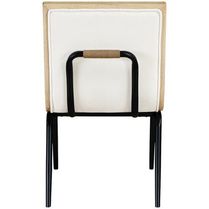 Viceroy Cream Fabric Upholstered Dining Chair, Set of 2