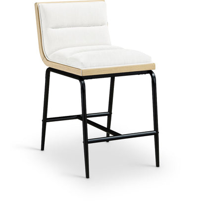 Viceroy Cream Fabric Upholstered Counter Stool, Set of 2