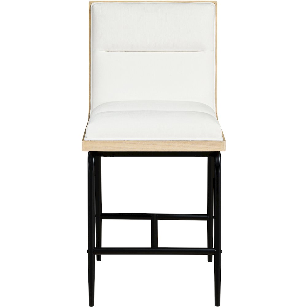 Viceroy Cream Fabric Upholstered Counter Stool, Set of 2