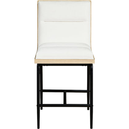 Viceroy Cream Fabric Upholstered Counter Stool, Set of 2