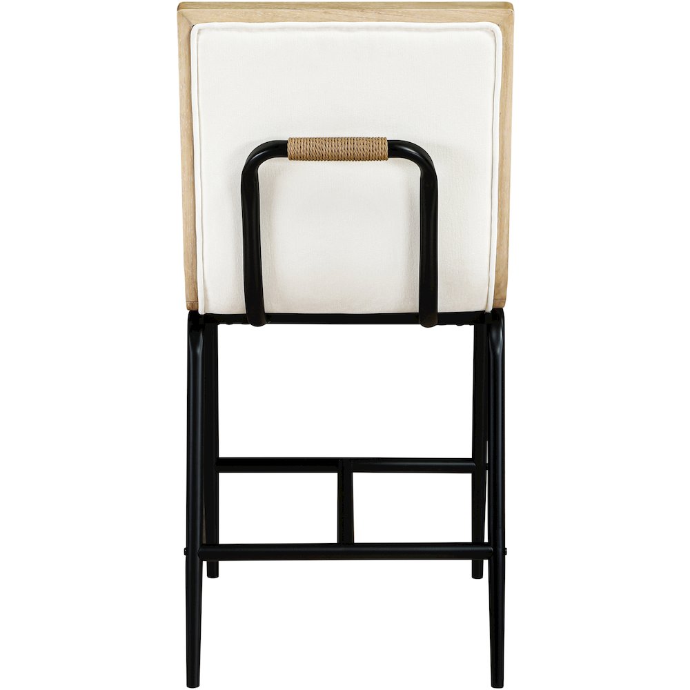 Viceroy Cream Fabric Upholstered Counter Stool, Set of 2