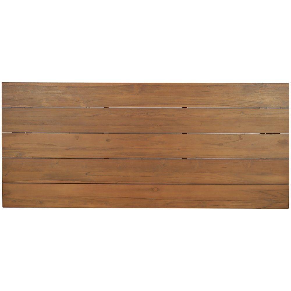 Mirella 96" Natural Teak Wood Outdoor Patio Dining Table