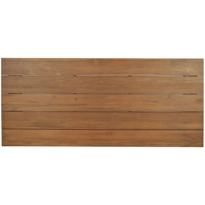 Mirella 96" Natural Teak Wood Outdoor Patio Dining Table