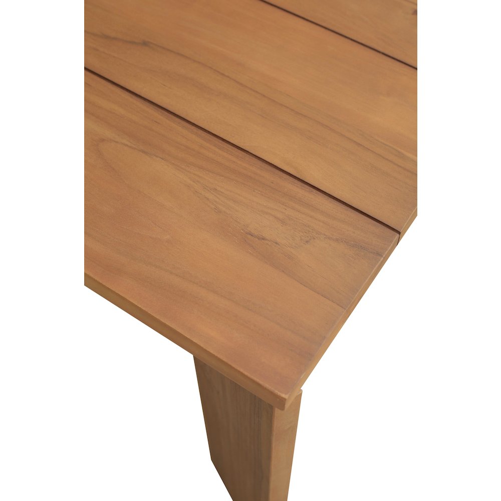 Mirella 96" Natural Teak Wood Outdoor Patio Dining Table
