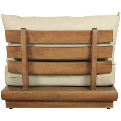 Mirella Tan Water Resistant Fabric Patio Armless Chair