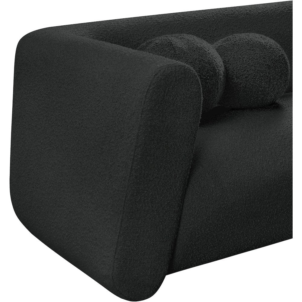 Abbington Black Boucle Fabric Chair