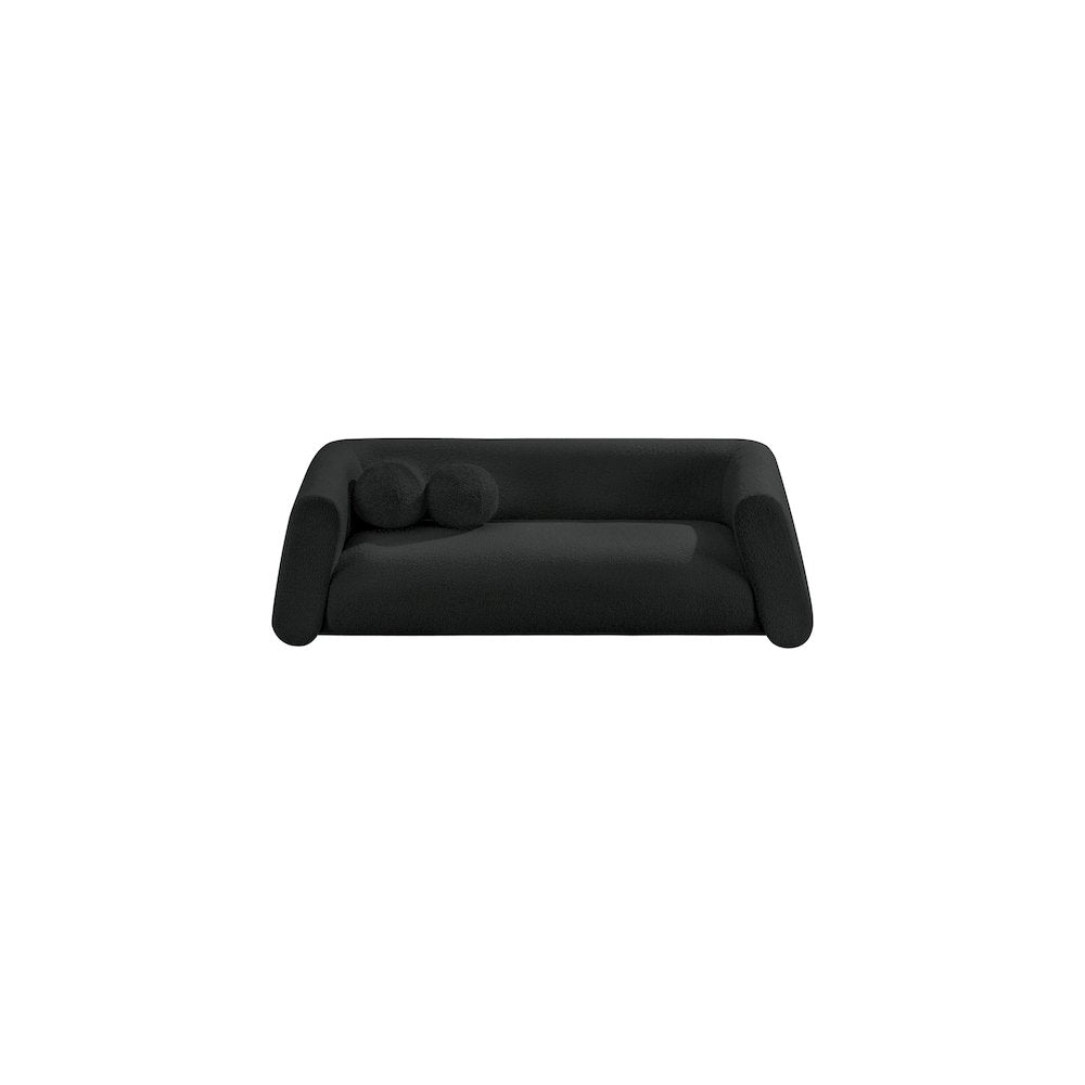 Abbington Black Boucle Fabric Sofa