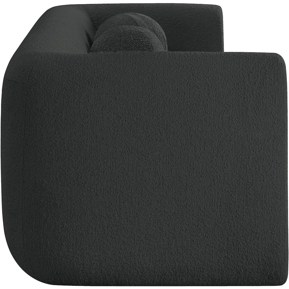 Abbington Black Boucle Fabric Sofa