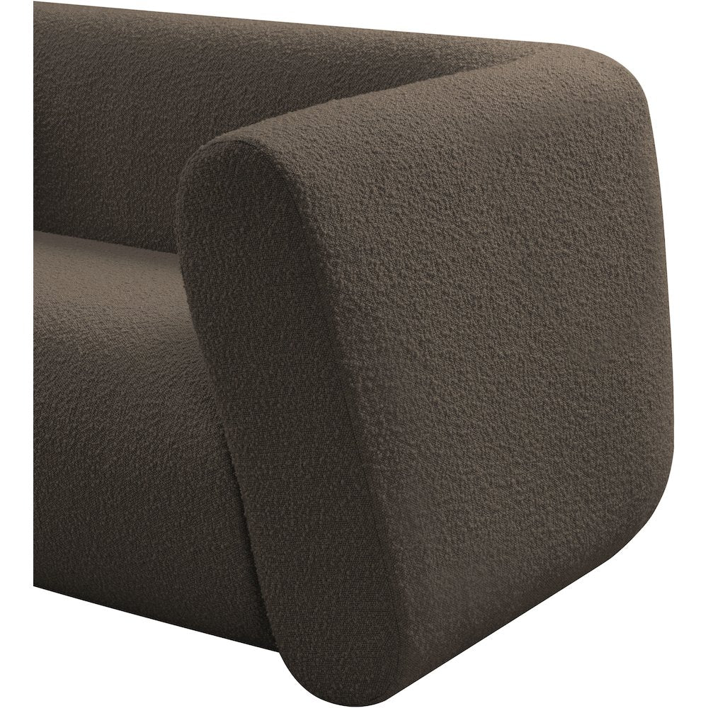 Abbington Brown Boucle Fabric Chair
