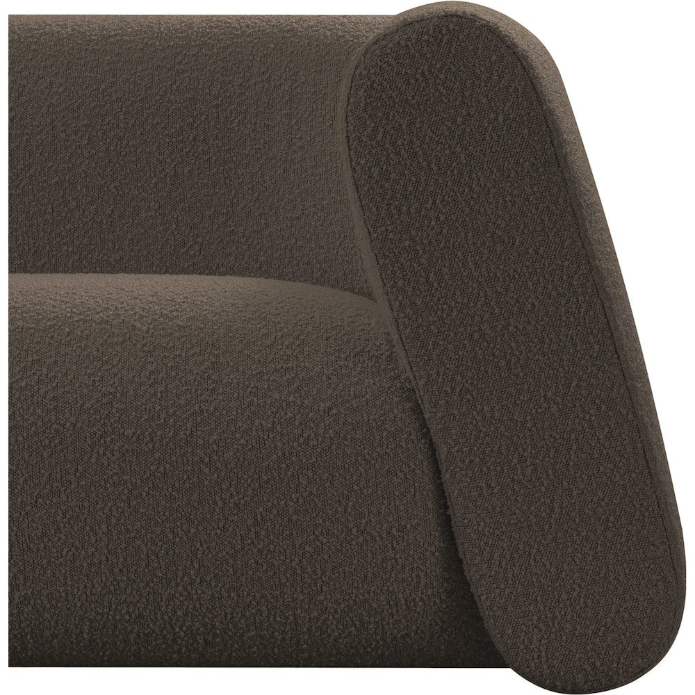 Abbington Brown Boucle Fabric Sofa