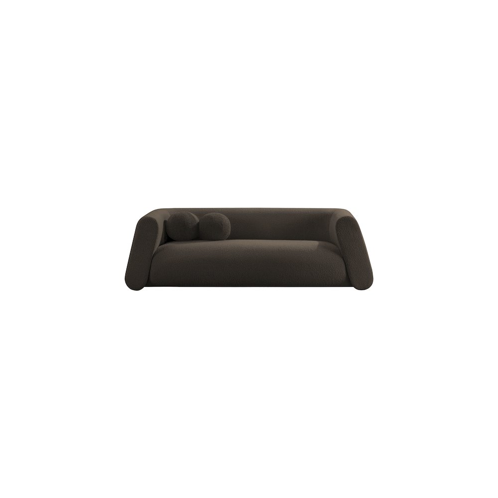 Abbington Brown Boucle Fabric Sofa