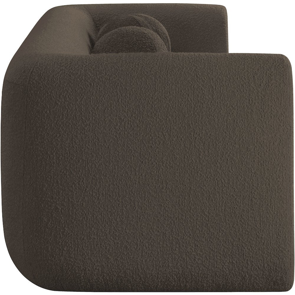 Abbington Brown Boucle Fabric Sofa