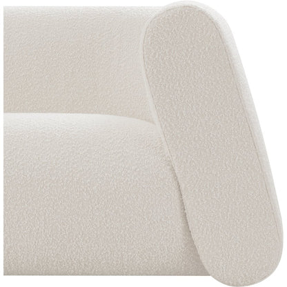 Abbington Cream Boucle Fabric Loveseat