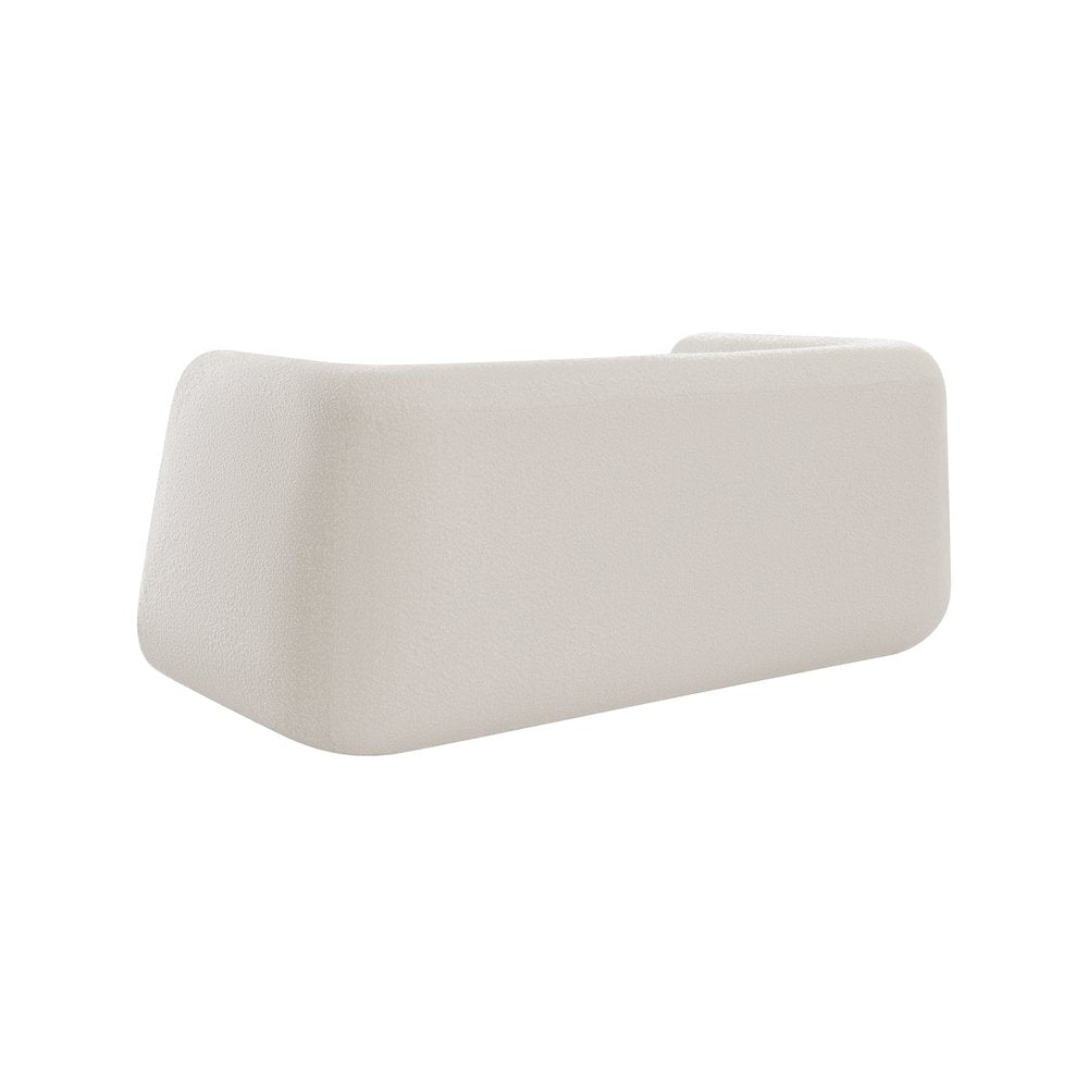 Abbington Cream Boucle Fabric Loveseat