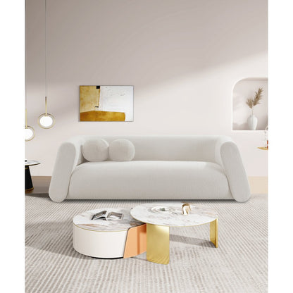Abbington Cream Boucle Fabric Sofa