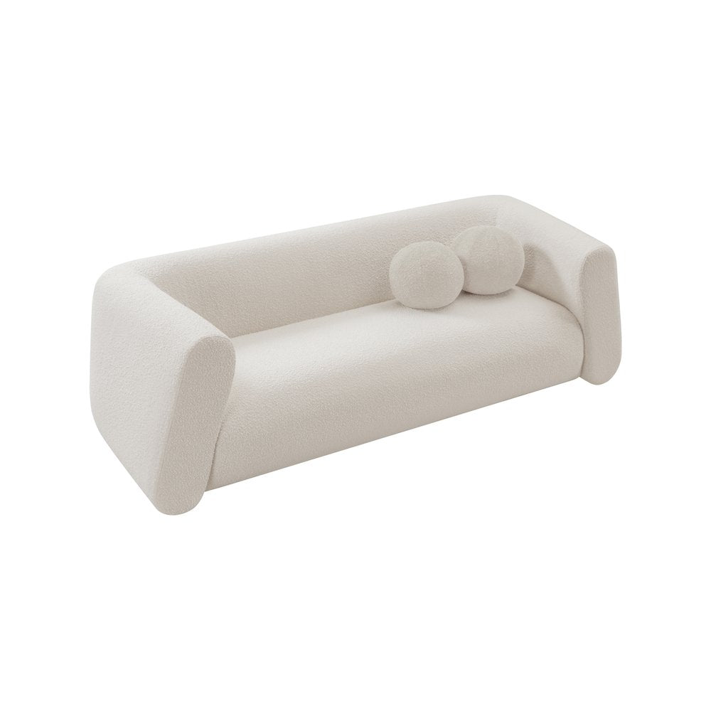 Abbington Cream Boucle Fabric Sofa