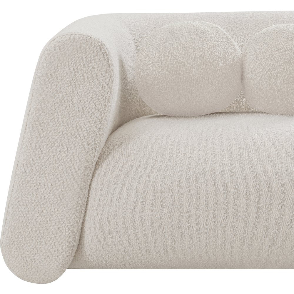 Abbington Cream Boucle Fabric Sofa