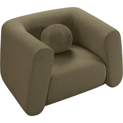 Abbington Olive Boucle Fabric Chair