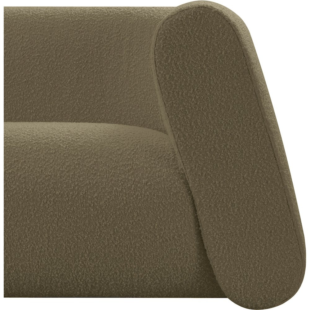 Abbington Olive Boucle Fabric Sofa