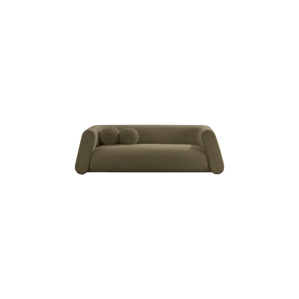 Abbington Olive Boucle Fabric Sofa