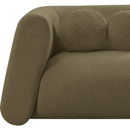 Abbington Olive Boucle Fabric Sofa