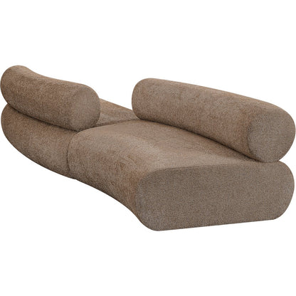 Bale 108" Brown Chenille Fabric Upholstered 2 pc. Modular Sectional