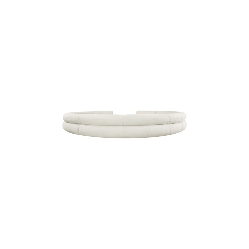 Bale Cream Chenille Fabric Modular Sofa